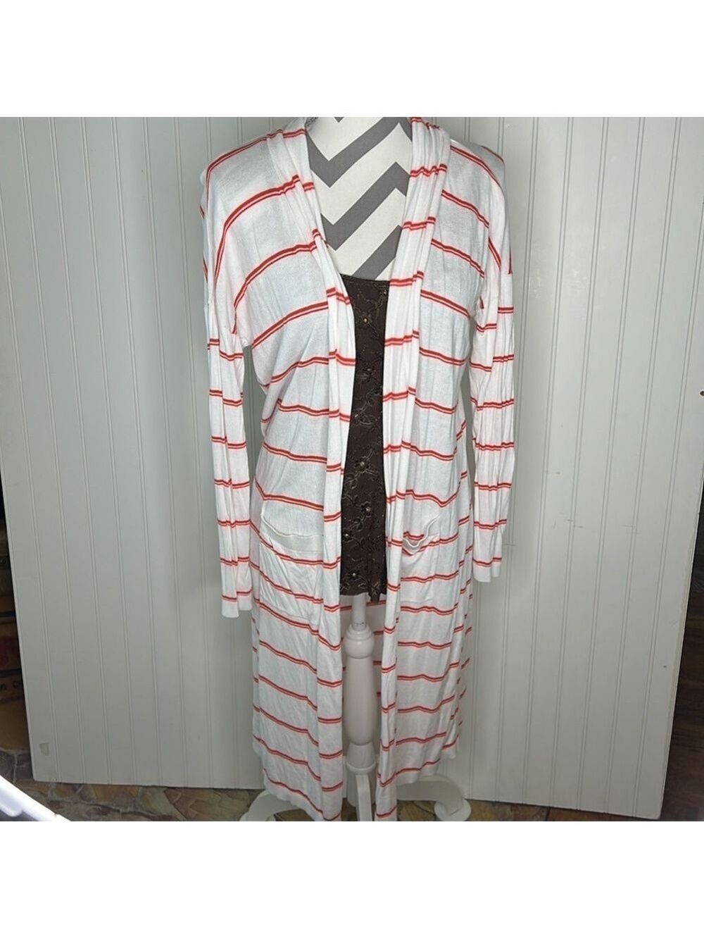 Cabi Stroll Maxi Duster Cardigan Size Medium